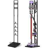 Haturi Vacuum Stand for Dyson V15 V12 V11 V10 V8 V7 V6, Metal Storage Holder for Cordless Vacuum &amp; Accessories, Compatible with DC30 DC31 DC34 DC35 DC58 DC59 DC62 DC74, Black
