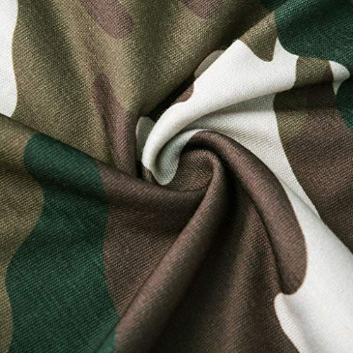 Men's New Summer Casual Camouflage Printing Elastic Short Sleeve T-Shirt Tops