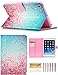 iPad Mini Case, Mini 2/3 Case, Dteck Slim Fit PU Leather Flip Stand Wallet Case with Auto Sleep/Wake Function Smart Cover for Apple iPad Mini 1 2 3 (Red Plum Blossom)
