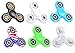 Fidget Spinner 6 Pack | Multi-Colored LED, 2 Glow-in-The-Dark, American Flag, Black White Premium Stress Reducer Tri-Spinner for July 4th Party Favor, School Classroom Reward