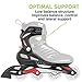 Rollerblade 888341063089 Zetrablade Men's Adult Fitness Inline Skate, Black and Red, Performance Inline Skates