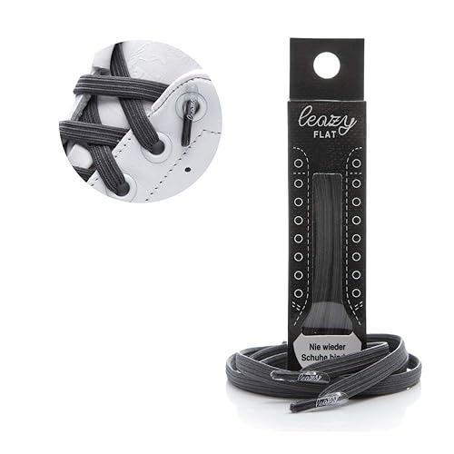 Leazy flat Elastische Schnürsenkel – Das Flache, Flexible Schuhband zum Einhaken