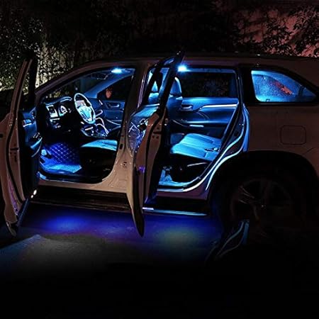Amazon 4個のエラーフリー12v Led電球キットカーインテリアライトドーム読書ランプトランクライト現代エラントラ広告16 17 18 19 Lce Blue ライト ランプ 車 バイク