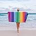 KOLLIEE Sand Free Beach Towels Portable Colorful Compact Beach Towels Absorbent Pool Towels Sand Proof Beach Towels for Adults Girls Women Kids 31x63 inch