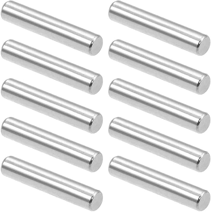 Cylinder Pins Pack of 25 Shelf Supports 6 x 40 mm Shelf Support 304 Stainless Steel for Shelves