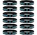 Inkstone Light Blue Awareness Ribbon Silicone Bracelets (12-pack) - Wholesale Pack of 1 Dozen Unisex Wristbands for Unisex Adults