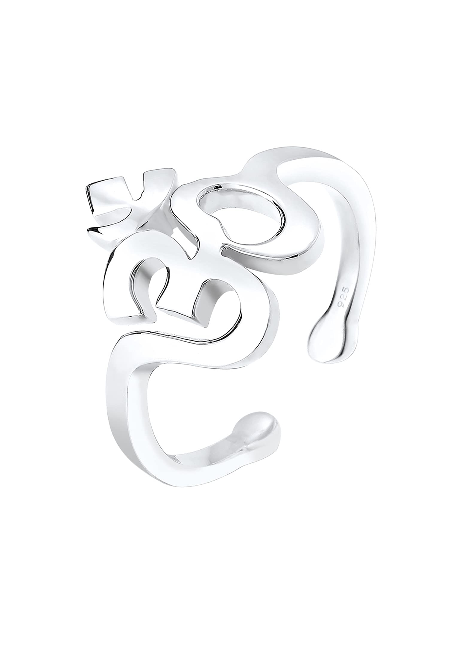 Elli Women's 925 Sterling Silver OM Adjustable Ring