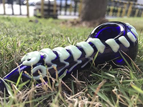 2019 Newest Hand-Made Glows in The Dark Scorpion/Gecko Bub Magic Blue Glass