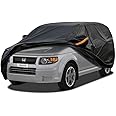 Kayme SUV Car Cover Fit for Honda Element (2003-2011) Automobiles All Weather Waterproof, Outdoor Cover Sun Rain Protection, with Lock and Zipper Door.Black