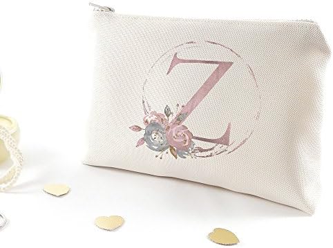 Make up bag - Personalized bridesmaid gift (Letter Z)