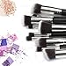 Tancy Koki Makeup Brushes Set 10 Pcs Blending Blush Premium Soft Synthetic Kabuki Foundation Eyeliner Eyeshadow Cosmetic Brushes with1 Free Makeup Brush Egg Brush Cleanner