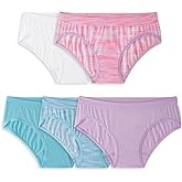 Fruit of the Loom Girls 5-pack Seamless Bikini Panties, Girl's, Size: 14-16, Multi Color