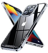 Humixx Crystal Clear Designed for iPhone 13 Pro Max Case [Not Yellowing][Military Grade Tested][N...