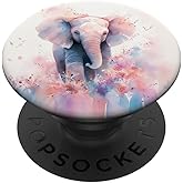 Watercolor Cute Elephant PopSockets Adhesive PopGrip