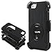 ULAK iPhone 6s Case, iPhone 6 Case Belt Clip Holster Kickstand Heavy Duty Rugged Shockproof Protective Case with Built-in Rotating Swivel Belt Clip Holster Cover for iPhone 6/6S 4.7inch (Black)