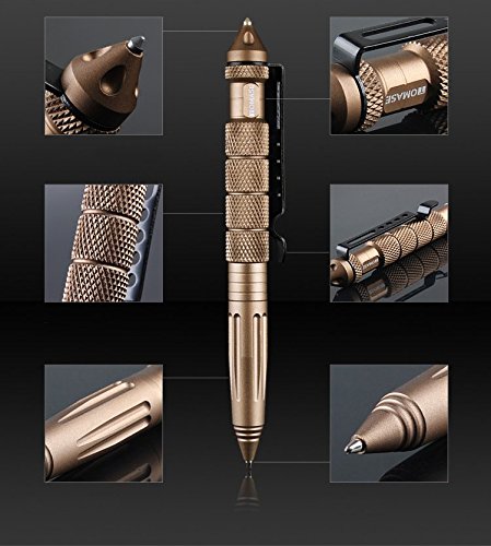 ASTRO Ballpoint Pen TP1A Aluminum Glass-breakers Self-Protection Pen Multi-function Tool (Gray)