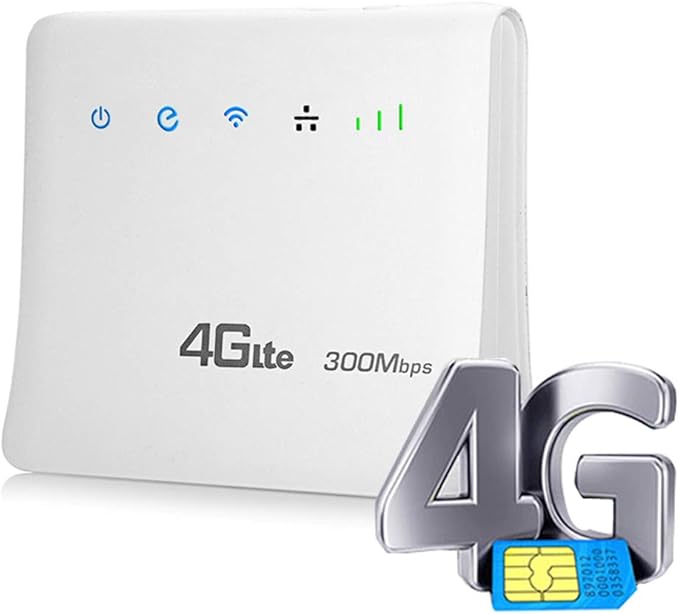 HM2 Mobiler WLAN-Router 300 Mbit/s WLAN-Router 4G LTE CPE Mobiler Router mit LAN-Port ...