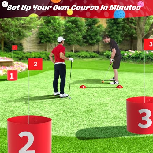 AONESY Maple Leaf Golf Game Golf Game Set with Buckets