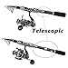 Sougayilang Spinning Fishing Rod and Reel Combos Portable Telescopic Fishing Pole Spinning reels for Travel Saltwater Freshwater Fishing