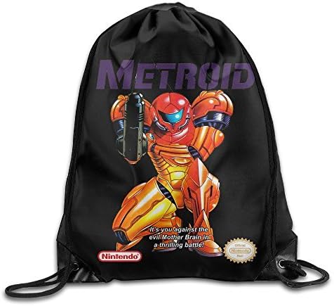 Drawstring Bag Super Metroid Nes Game Nylon Home Travel Sport Storage