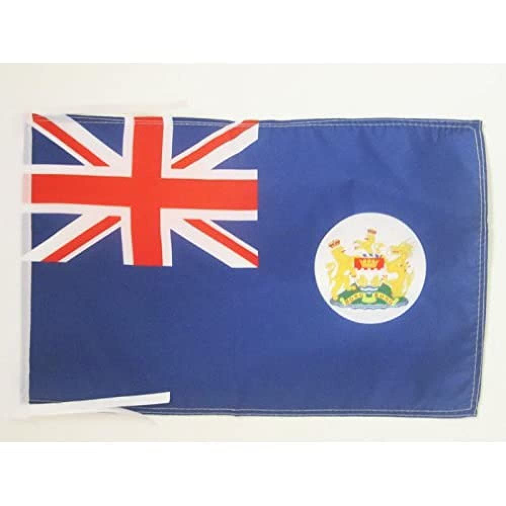 AZ FLAG - Hong Kong Old Flag - 18'' x 12'' - 100% Polyester Former Hong Konger Small Banner with Two Cords - Fade Resistant - Vivid Colors - 18x12 in - 45x30 Cm โ image 1
