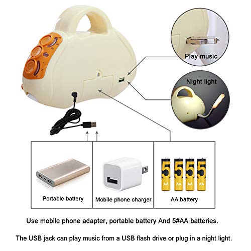 CBBAY Electric Cradle Baby Swing Bed Automatic Bassinet Baby Basket Newborn Crib Rocking Multifunction Music Cradle Baby Supplies Product (Yellow)