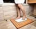Bathequip Bamboo Floor Mat - Architecturally Pleasing, Elevates You to Dry Off - Rust and Mildew Resistant - Fully Guaranteed