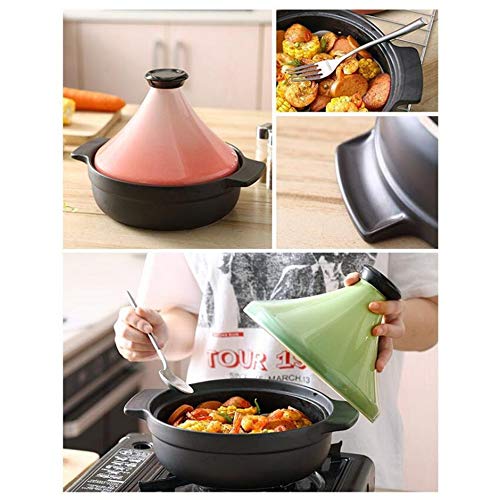 Moroccan-Tagines-Tagine-Pot-Hand-Made-Ceramic-100-Lead-Free-Safe-for-Cooking-and-Stew-Casserole-Slow-CookerPink