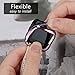 Compatible Fitbit versa screen protector with case(3+1PACK), AISITIN Soft TPU Protector Anti-Bubble Tempered Glass Film, Shockproof protector Cover Compatible Fitbit Versa Smartwatch(Plated Rose Pink)