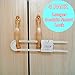 TBeloved Cabinet Baby Lock ,Cabinet Child Safety Locks, 2rd Generation Upgrade DUAL Smart Locks For Knobs and Handles(No Drill No Screw No Adhesive - 4 Pack ,White)