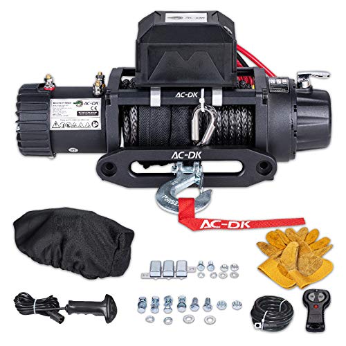 AC-DK 12000 lb. Waterproof IP67 Electric Winch, 12V Electric Truck ...