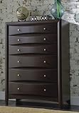 Coaster 200415 Phoenix Chest with Six Drawers Hardwood Solids and Wood Veneers in Deep Cappuccino