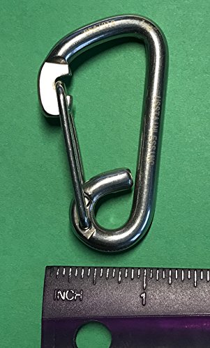 4-Pieces-Stainless-Steel-316-Spring-Hook-Carabiner-14-Marine-Grade-Safety-Clip 4-Pieces-Stainless-Steel-316-Spring-Hook-Carabiner-14-Marine-Grade-Safety-Clip