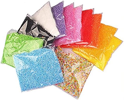Foam Balls For Slime - Colorful Styrofoam Balls Beads Mini 0.1-0.14 inch Decorative Ball Arts DIY Crafts Supplies For Homemade Slime For Kids Slime Party Decorations