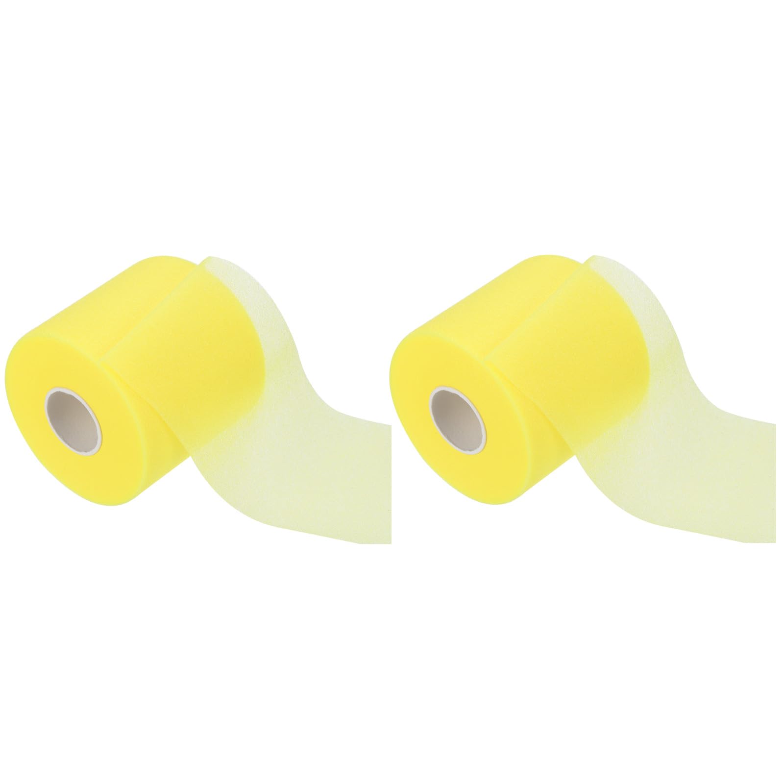 M METERXITY 2 Pack Badminton Grip Cushion Wrap - PE Overgrip Wrap Tape Anti Slip Backing Film, Apply to Ball Racket Sports Training (30 Yard, Yellow)