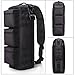 G4Free Tactical Sling Bag Chest Pack, Military Assault Messenger Backpack for Gym Hiking Camping with MOLLE System (Black)