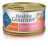 Blue Buffalo Healthy Gourmet Natural Adult Wet Cat Food, Grilled Salmon 3-oz cans (Pack of 24)