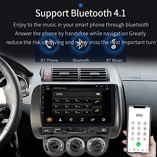 EZoneTronics Android Car Radio for Honda Fit 2004-2007 / Honda Jazz 2001-2006 with CarPlay and Android Car Wireless Touch Screen GPS Navigation Bluetooth USB Wifi SWC Player 2G RAM + 32G ROM