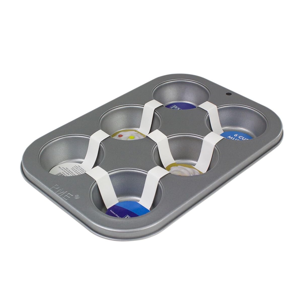 PME – 6-Cup Muffin Pan – Small, Grey
