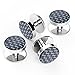 Marvelous Tuxedo Cufflinks and Shirt Studs Men's Fashion Blue & White Line, Unique Charm