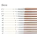 Mnixy 12 Pieces Artist Fine, Paint Brush for Acrylic, Watercolor Oil Painting