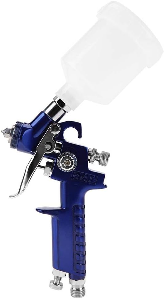 Air Spray Gun, Pneumatic Gravity Feed Paint Sprayer with 1.0mm Nozzle and 125ml Cup - Image 3