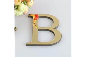 UJAKEL Metal Letters for Outdoor Signs Metal Letters 2 Inch Gold Letters Rustic Letters Home Letters Wall Decor Alphabet 3D Letters Letter A Decor 12 Inch Letters Sequin Letters Monogram Wall Decor