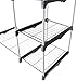 Amazon Basics Double Rod Freestanding Closet, Silver