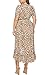 Eternatastic Womens Leopard Printed Wrap Dress Plus Size Short Sleeve Dresses