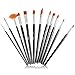 ARTacts -Professional Artist Paint Brush Set for Watercolor, Acrylics, Oil & Face Painting - A Set of 12 Premium Quality Brushes Also Great for Kids and Adults