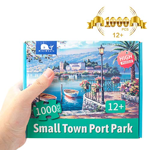 Jigsaw Puzzles 1000 Piece Harbor Scenery Large Adults Jigsaw, Fun