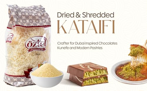 KATAIFI FOR DUBAI CHOCOLATE,(14.4 OZ – 0.9 LB) OZ DRIED & CHOPPED SHREDDED PHYLLO DOUGH, NATURAL KATAIFI SHREDDED FILLO DOUGH