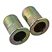BQLZR Flat Head Galvanization M6 Insert Rivet Nut Golden Pack of 50