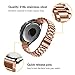 NotoCity Stainless Steel Metal 18mm Quick Release Watch Band for HUAWEI Watch/Whithings Activite/Steel/Pop Watch,GarminActive S,Replacement Watch Strap for Mens Womens Sport Watchbands-rose gold